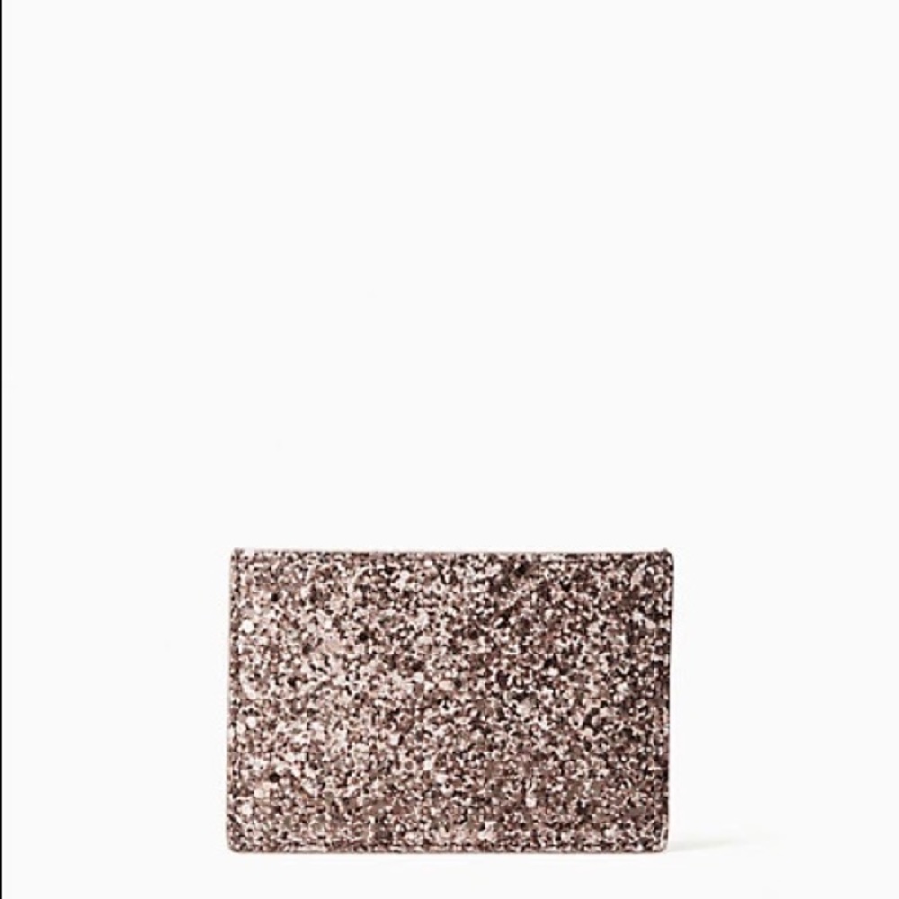 ⭐️NWT⭐️Kate Spade greta court glitter graham card holder
